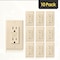 Faith Self-Test 15A GFCI Outlet Receptacle with Wall Plate, Ivory, PK 10 GLS-15A-IV-10 - alternate 1